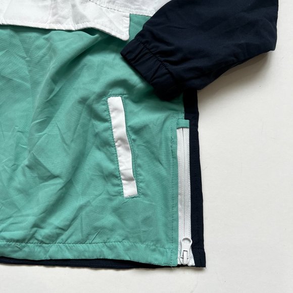 ✨5 for $25✨ Kidbox Navy, Teal and White Colorblock Windbreaker - Picture 3 of 8